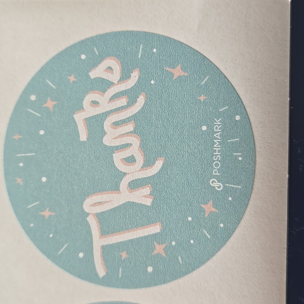 POSHMARK stickers Thank You Blue poshfest poshfixings poshshow Swag Posh - Picture 7 of 13